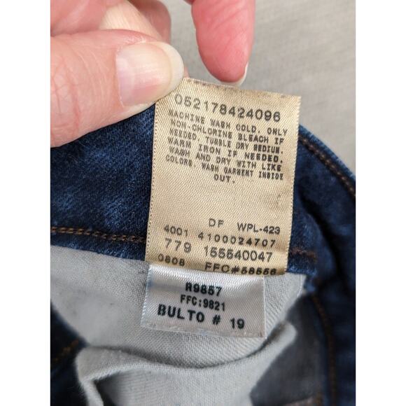 Levi's 345 Blue Jeans Size 12 Medium Low Boot Cut -0424B182 - Picture 5 of 10